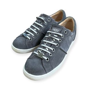 UGG Women's Gray Suede Low-Top Sneakers